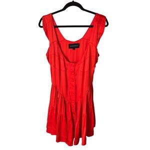 Vanessa Mooney Elisabeth romper dress Size XL Orange Red